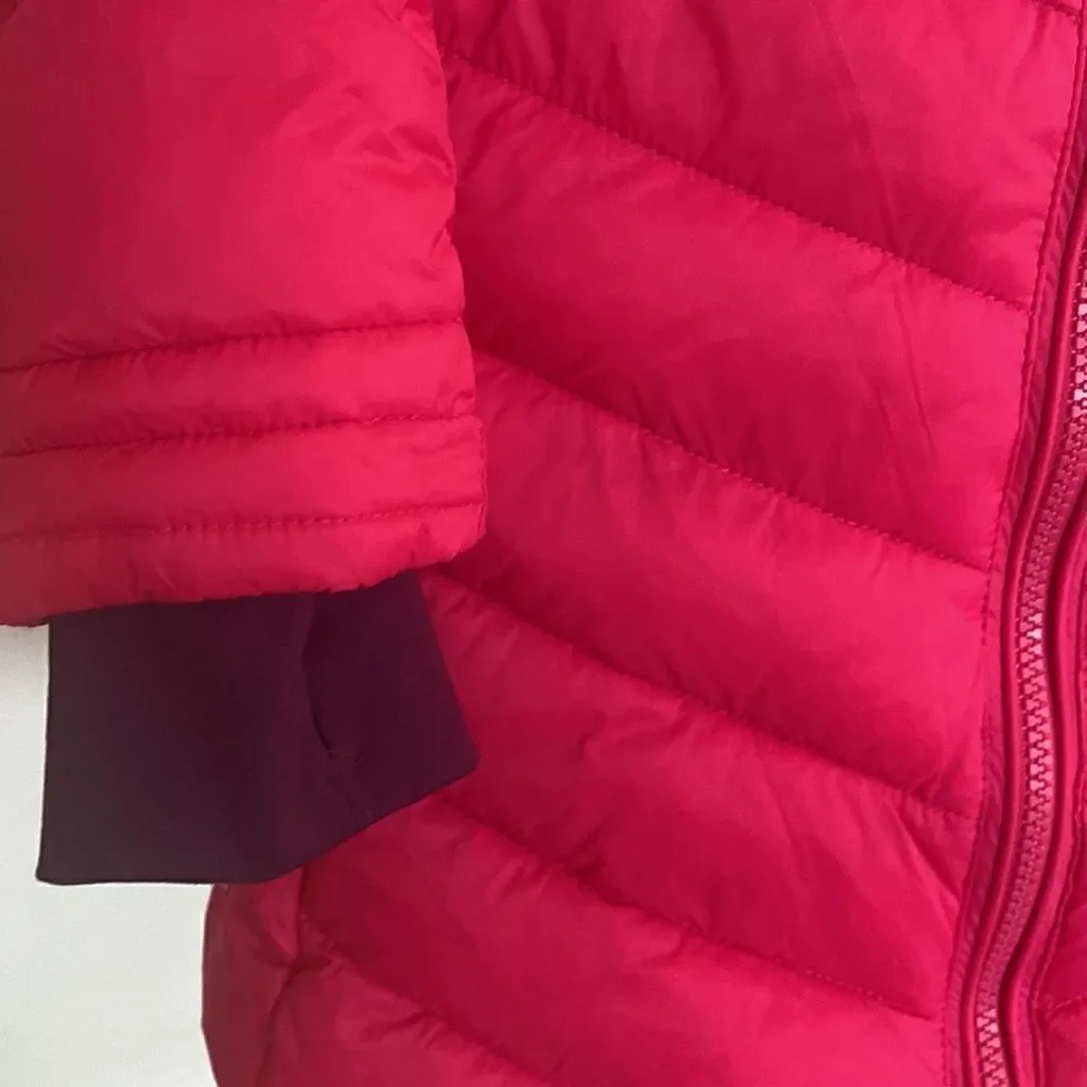 Spyder sz girls L, 14/16 or womens XS long quilted insulated winter jacket